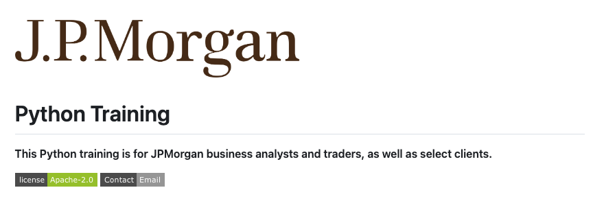 pyquantnews's tweet photo. Python training from JPMorgan

Published by JPMorgan for business analysts and traders—by the best in the business.

Get it all here (for free): https://t.co/12gGZ1WQOv