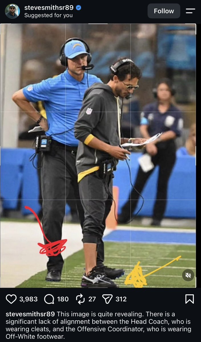 cenacharger's tweet photo. Steve Smith with some harsh words for Mike McDaniel - Harbaugh pairing : https://t.co/r5ovDLQRWF