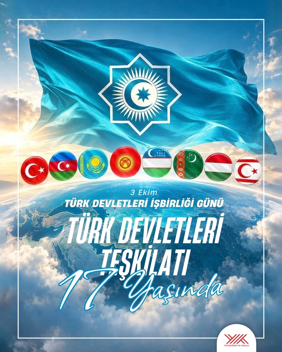 YuksekogretimK's tweet photo. Ortak dilimiz birbirimizi anlamanın; ortak hedeflerimiz ise birlikte düşünmenin ve üretmenin zeminini oluşturuyor.

Türk dünyasının sahip olduğu büyük imkânı kalıcı bir güce dönüştürecek olan, fikirden bilime, eğitimden teknolojiye uzanan bu müşterek çalışma iradesidir.

3 Ekim Türk Devletleri İşbirliği Günü kutlu olsun!