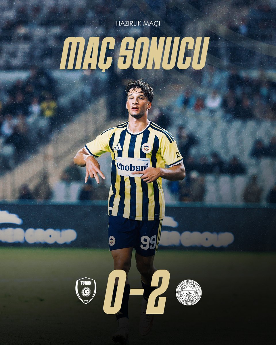 Fenerbahce's tweet photo. Turan Tovuz ile oynadığımız hazırlık maçını N'Golo Kante ve Çağrı Balta'nın golleriyle 2-0 kazanıyoruz. https://t.co/MOaZCuQgJ1