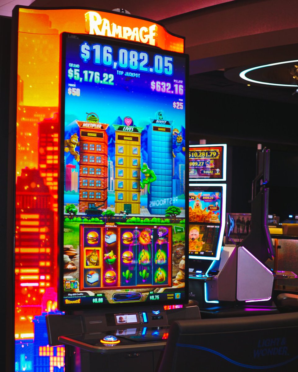 WBCResort's tweet photo. We’ve got two exciting new games adding bright bursts of color to our casino floor: 𝑹𝒂𝒎𝒑𝒂𝒈𝒆 𝒂𝒏𝒅 𝑫𝒂𝒏𝒄𝒊𝒏𝒈 𝑫𝒓𝒖𝒎𝒔 𝑫𝒓𝒂𝒈𝒐𝒏. 🦍🐉 Come join us at Walkers Bluff Casino Resort for some fun this weekend 🎰

Must be 21+. Gambling Problem? Call 1-800-GAMBLER https://t.co/KeixHRQN9h