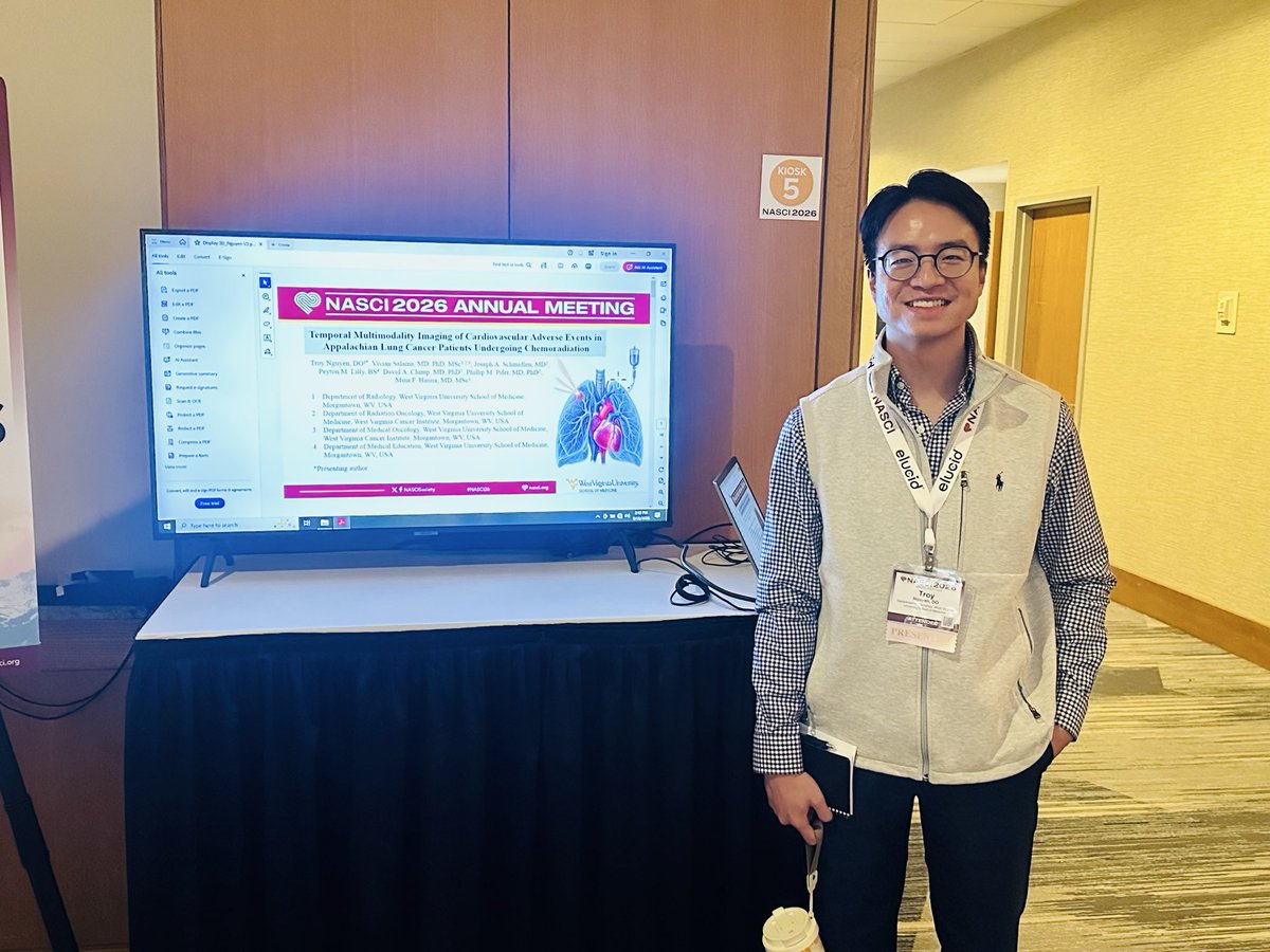 Troyng99's tweet photo. Back from my first #NASCI26 feeling humbled and motivated. As an R2, I’m grateful to learn from leaders in cardiovascular imaging and especially to Dr. Mina Hanna for his mentorship and introduction to the NASCI community. Hope to see many of you at NASCI 2027 in Pittsburgh! https://t.co/6FU4riT3Xd