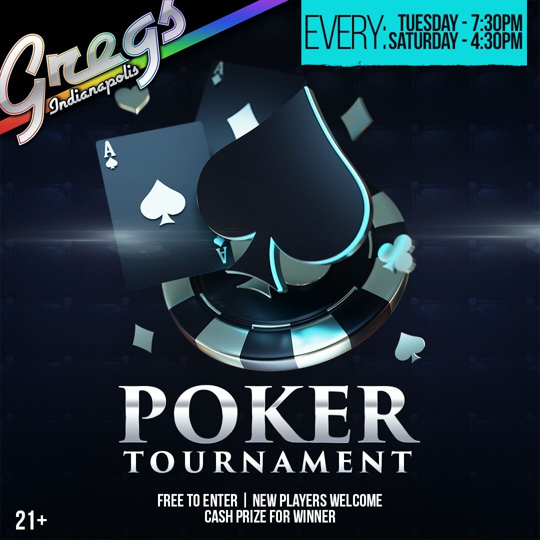 GregsOurPlace's tweet photo. Join our Texas Hold'em tournament, today, at 4:30pm!

Participation is free for customers, every Saturday, with cash prize for winner. https://t.co/N2LorYIRle