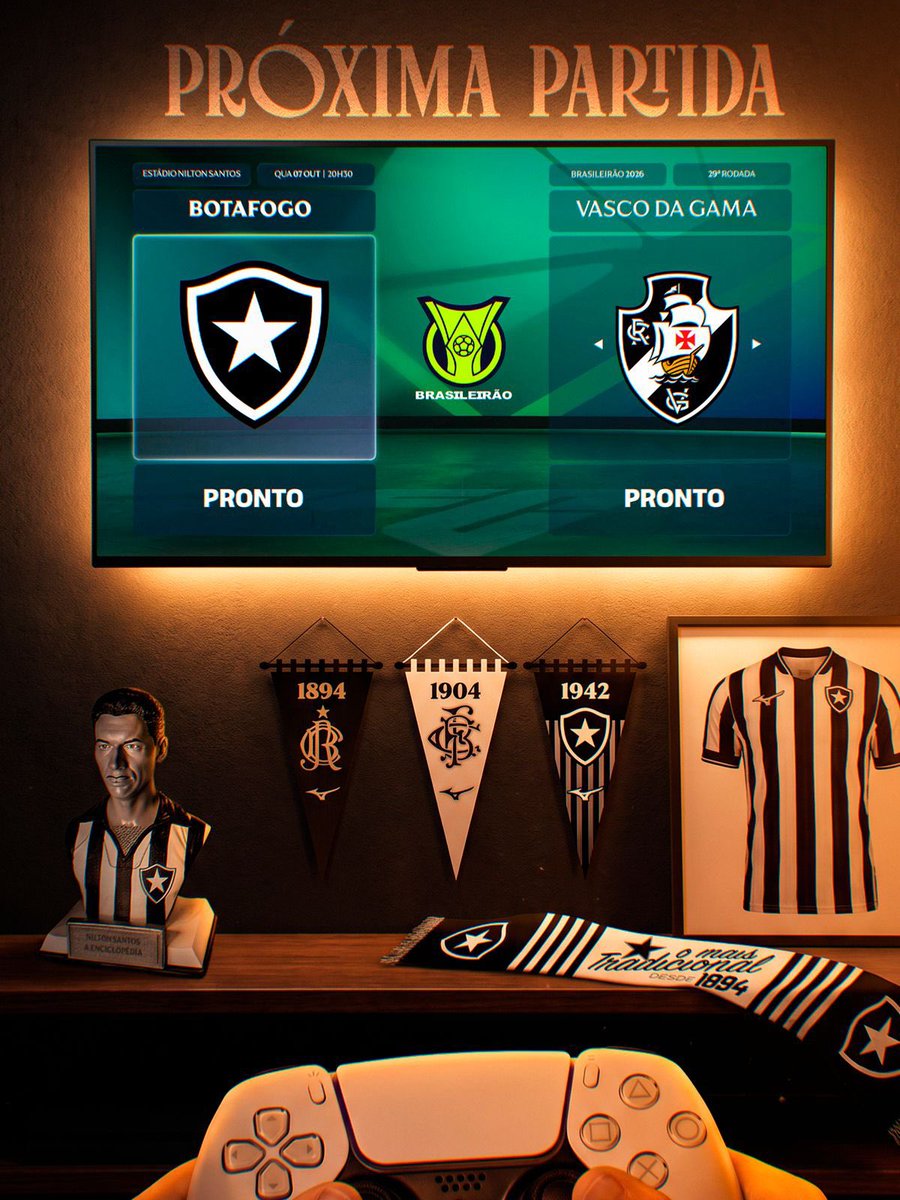 Botafogo's tweet photo. DE VOLTA AO JOGO 🎮🔥 #VamosBOTAFOGO 

Acesse https://t.co/dRO0jUK6Dz e garanta o seu lugar no clássico 🎫 https://t.co/CYw6SDmDbh