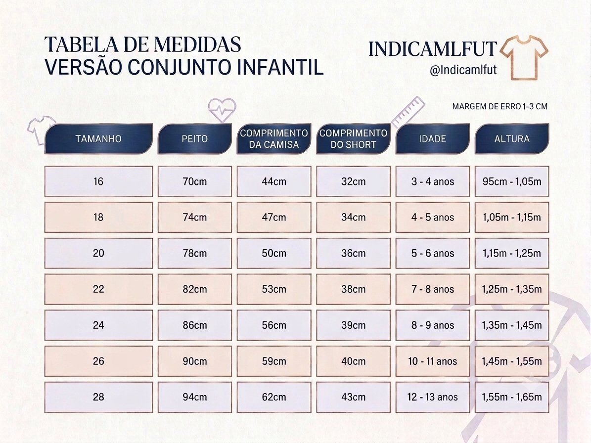 IndicaMLfutt's tweet photo. TABELAS DE MEDIDAS DAS CAMISAS!

O Recomendável é sempre comprar um tamanho a mais que você usa para não ficar apertada.(Ex. Se usa G peguei GG) https://t.co/KN4xAB6cwJ