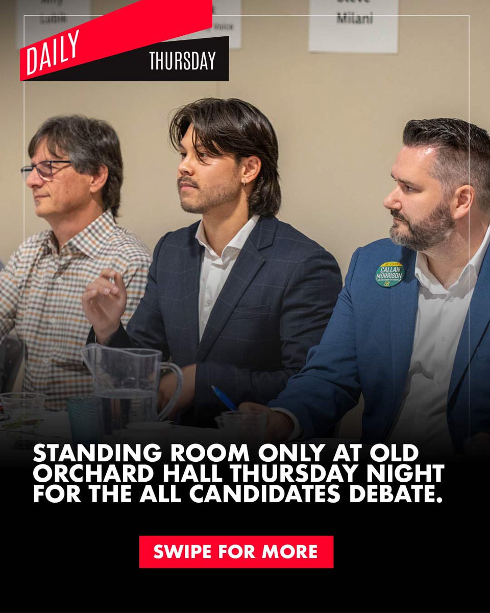 inletcurrent's tweet photo. Standing room only for the all candidates debate Thursday night in Port Moody. 

Who impressed and who fell short? 

#PoMoElection #localnews #politicsnews https://t.co/ZjhUJXFQCf