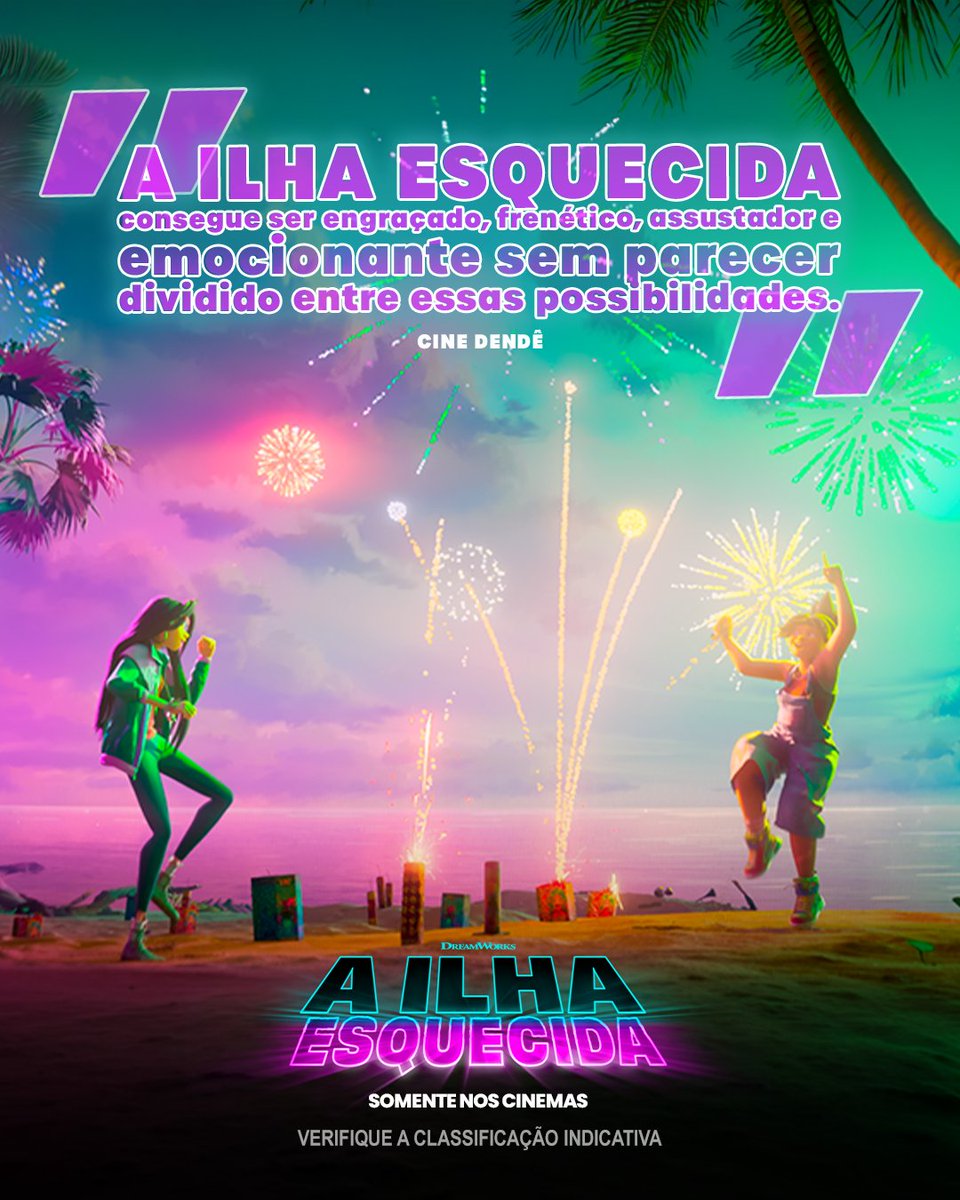 UniversalPicsBr's tweet photo. Engraçado, frenético, assustador e emocionante? Em Nakali, dá pra ser tudo isso ao mesmo tempo. Jo e Raissa estão aí pra provar! 💜 

A Ilha Esquecida já está nos cinemas. Bora descobrir qual dessas vibes vai ser a sua? 

Ingressos no link da bio.
#AIlhaEsquecidaFilme https://t.co/w57YZkJWGh