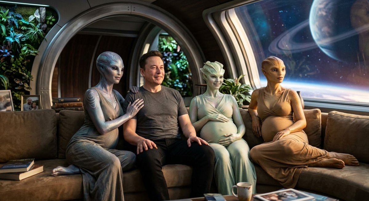 MuhammadUs2516's tweet photo. @elonmusk @tszzl No return to Earth for Elon Musk until the alien triad is successfully delivered https://t.co/VOrtx8naMX