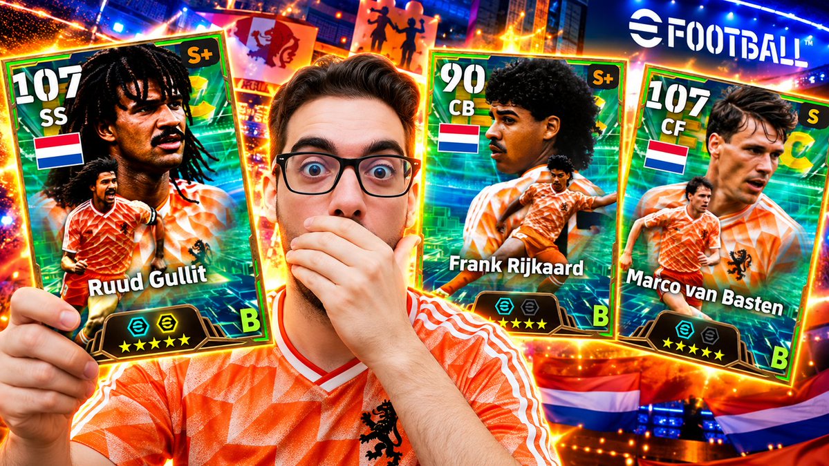 InceptionXx's tweet photo. I FINALLY GOT GULLIT! Gullit, Van Basten &amp; Rijkaard Player Reviews | eFo... https://t.co/bcWsEWdC46 via @YouTube https://t.co/5grlTLDJnN