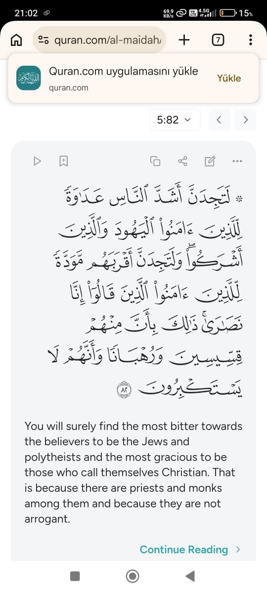 YorumMaster's tweet photo. @Dr_Strange321 @Islam435 You won't believe this, but I was looking at verse 82 of that very same Surah; to me, even this is a sign from the Quran. https://t.co/veSzH1OTF4