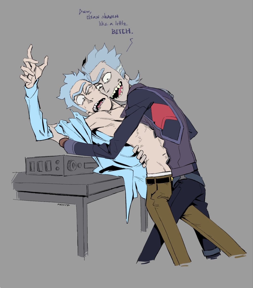 themalviro's tweet photo. Smooth grown man 

#rnm #rickcest https://t.co/9dCn1UOe5D
