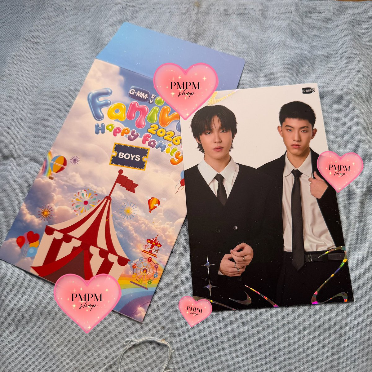 PmPmtingGmm's tweet photo. GMMTV  Fanival 2026 ‘Photo Cards’ 

ราคา 50 (ส่งฟรีไปรษณีย์ไทย) 

สนใจ DM 

#GMMTVFANIVAL2026HappyFamily 
#ตลาดนัดgmmtv https://t.co/4Pxns8i36f