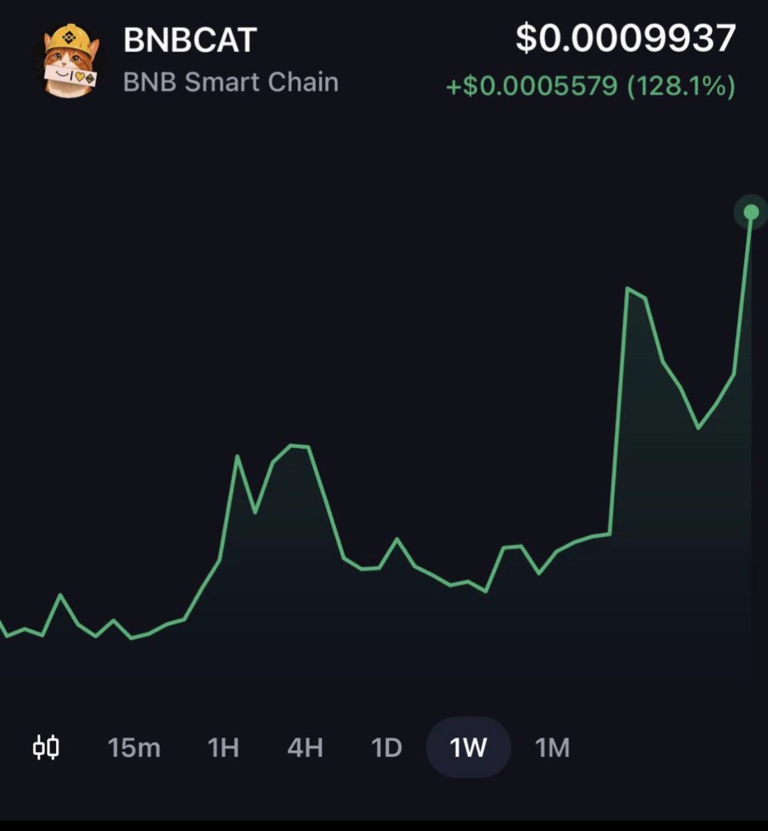 CTOBNBCAT_x's tweet photo. Not even ONE WEEK since the CTO takeover. 🐱
+128% this week — and we’re just getting started.

BNB szn. Cat szn. $BNBCAT szn. 💛
Clean distro. Organic growth. Community getting stronger by the day.

A lot is being built behind the scenes. 👀

No shortcuts. No manufactured hype.

Organic has no ceiling. 🚀