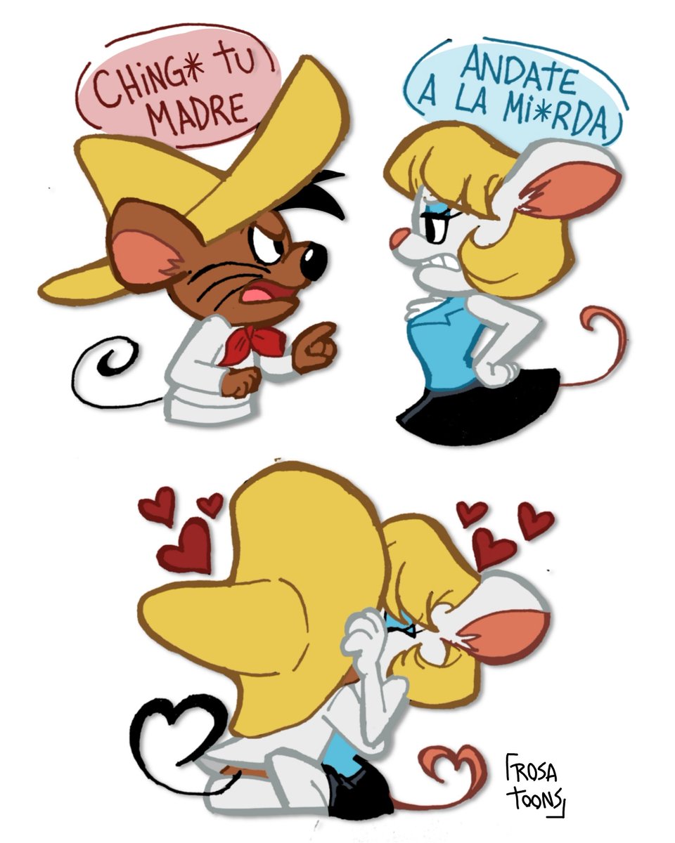 RosaToons's tweet photo. Ay, el amor latino 🤧💖

#looneytunes #Fanart #humor https://t.co/VcI8wSsS7Y