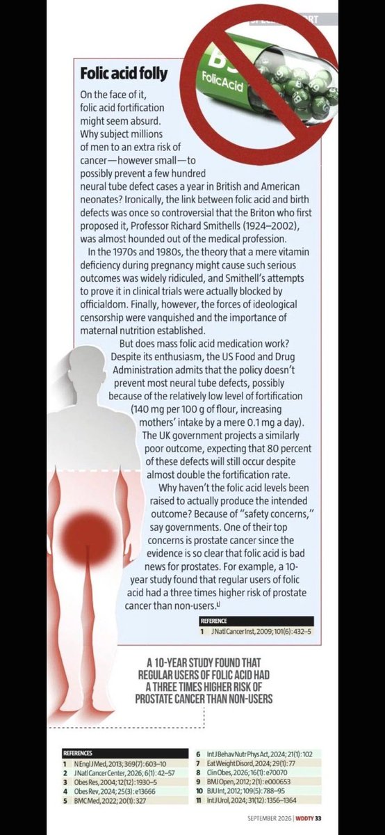 upforthefight1's tweet photo. The prostate cancer screening test REMAINS FOR BLACK MEN👇. At least they'll survive the folic acid overdosing unlike white men which govt took away the test from⬇️, even though a cancer institute says regularly having FA increases risk of prostate cancer X 3 👇

🚨WHITES DIE. https://t.co/26pSfkdwGS