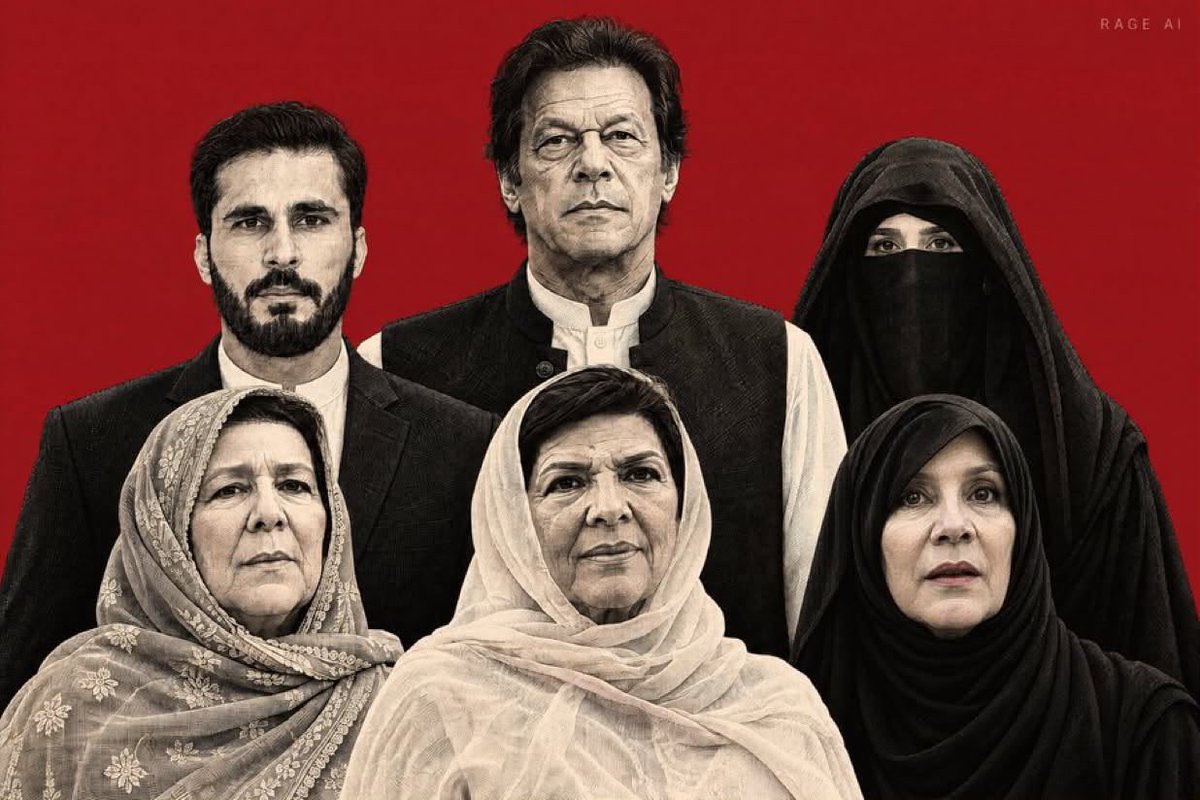 PTIofficial's tweet photo. عزم و ہمت کا پیکر چیئرمین عمران خان کا خاندان پاکستان سے وفا کی سزا کاٹ رہا ہے۔ آج عمران خان سمیت ان کی بہنیں، بھانجا اور شریک حیات بغیر کسی جرم محض اس بات کی سزا کاٹ رہے ہیں کہ وہ اس ملک و قوم کی حقیقی آزادی چاہتے وہ ظالم جابر حکمران کے سامنے جھکنے سے انکاری ہیں۔

#PakistanUnderFascism