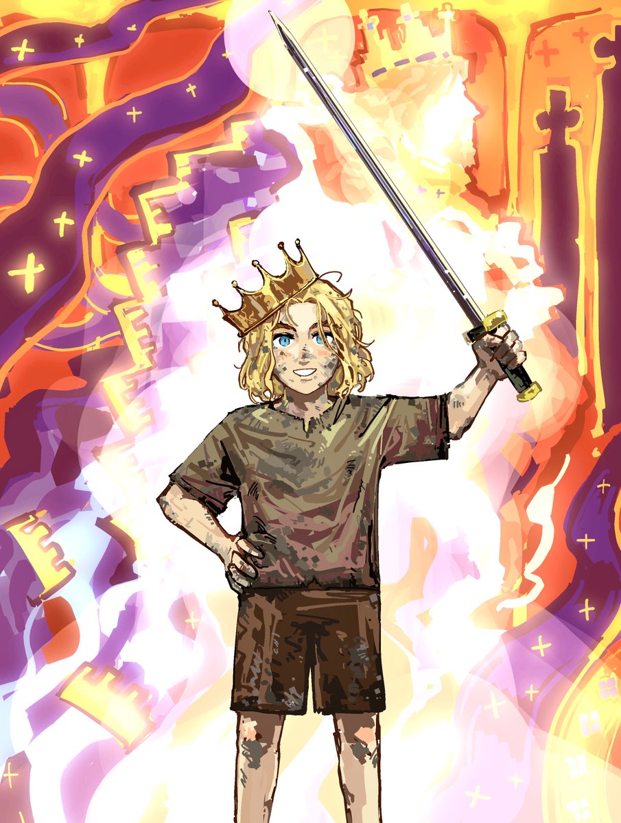 kittyeinar's tweet photo. I’ll protect you, Mom! 
We’ll live in a big castle, eat lots of good food every day, and it’ll stay warm all year round! 
#VINLAND_SAGA https://t.co/nncc5i6MNR
