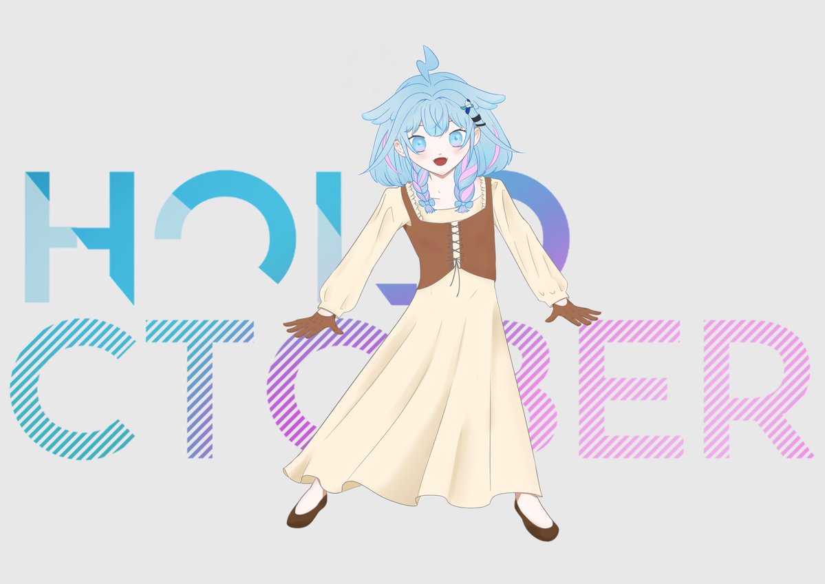 amme_toadd's tweet photo. Day 3 - Dress

#Holoctober #すくすく枢 https://t.co/q9Sl0JmaFF