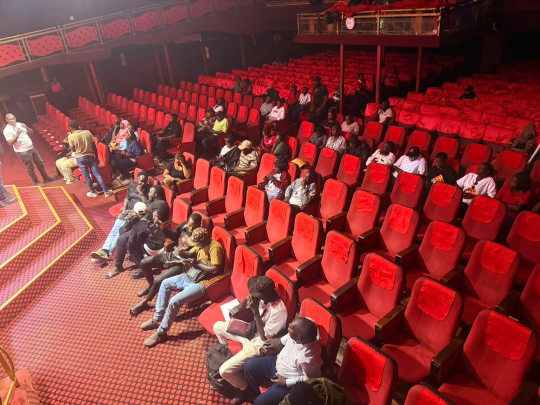 GalaxyFMUg's tweet photo. Legendary Comedian MC Kapale’s show is happening now at Theatre Labonita 🤯 https://t.co/fHldvNSIsM