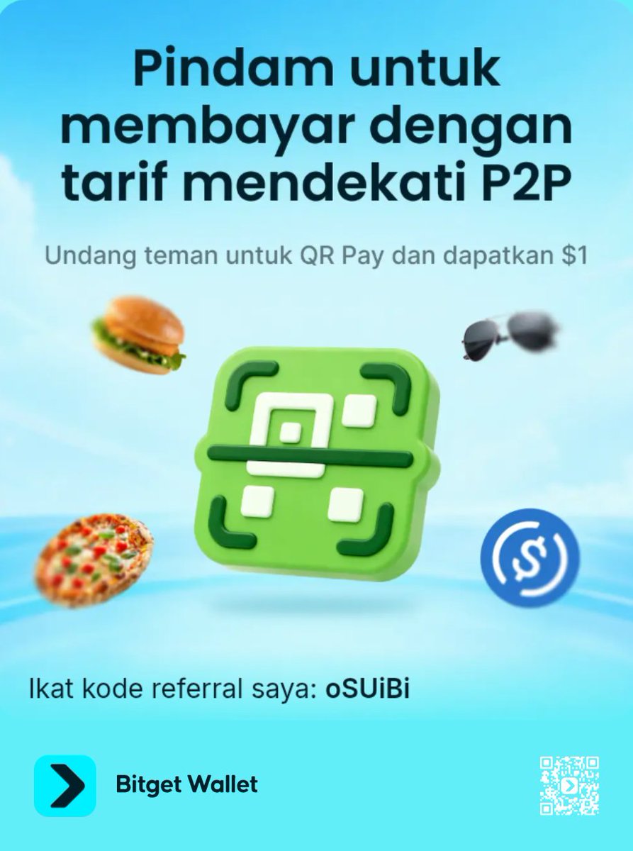 barum96's tweet photo. Pindam untuk membayar dengan tarif mendekati P2P, Undang teman untuk QR Pay dan dapatkan $1
https://t.co/OKzDe2uGEJ https://t.co/W4VdjksZcA
