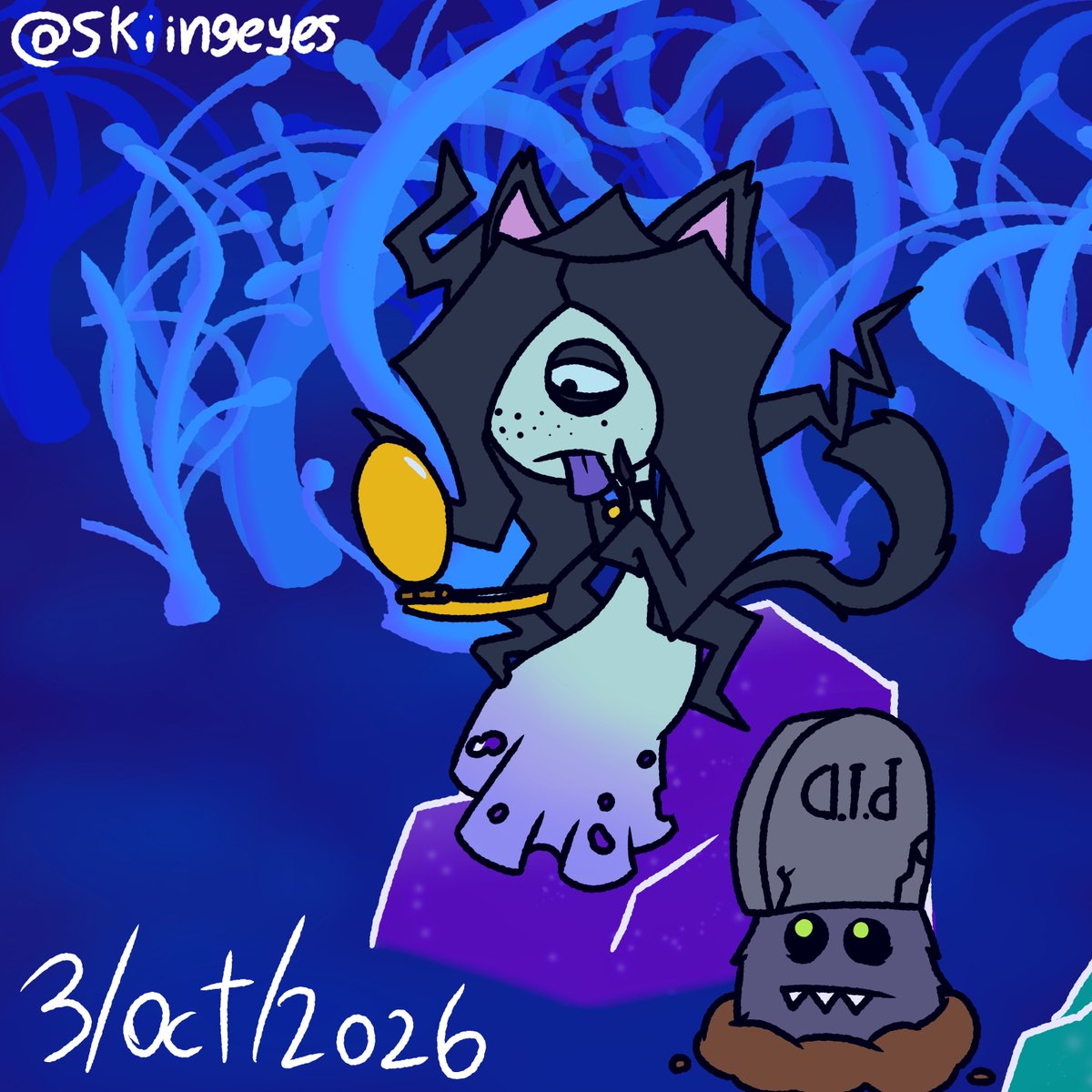skiingeyes's tweet photo. #MONSTOBERMSM Day 3: "Costume"
Whisp... my beloved...
#mysingingmonsters #fanart #msm #digitalart https://t.co/REKEhu1hm3