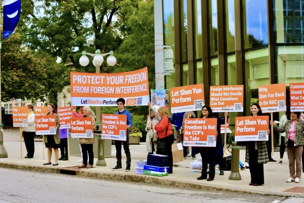 EpochTimesChina's tweet photo. Over 50,000 Canadians signed a petition urging Ottawa's National Arts Centre to host Shen Yun again, alleging CCP interference influenced its cancellation decision.
Link in thread. https://t.co/e5y7BhsbWS