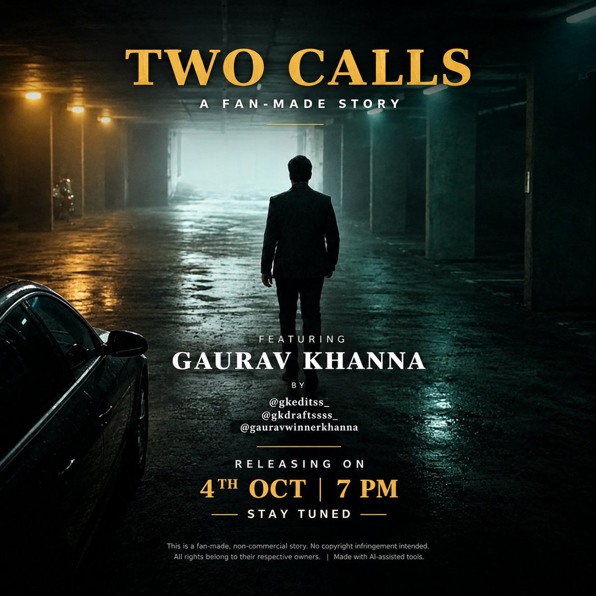 gkeditss__'s tweet photo. Two calls. One mystery. And Gaurav Khanna at the centre of it all. 

Releasing today, 4 Oct | 7 PM
Stay tuned. 🎬

#GauravKhanna #GK #KhannaKaKhandaan

Created purely from wild imagination. Not an official project and not based on real events. https://t.co/fQibsQZiSH