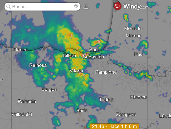 AlesandroSherry's tweet photo. 21:45h #PaísVasco/#Euskadi #Vizcaya/#Bizkaia #Bilbao,#Eibar,#Vitoria,#Tolosa,#Maestu/#Maeztu,#SantaCruz de #Campezo/#SantikurutzeKanpezu,...
Red de #Radares #Meteo UE (#Francia/#España) + #Rayos (desde #Satélites #Meteo) https://t.co/pbbU66Bq6B