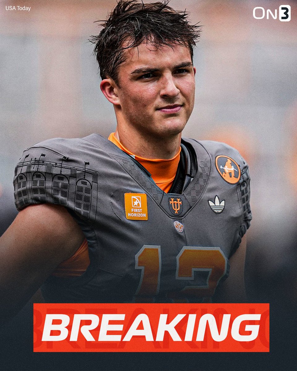 On3's tweet photo. NEW: Tennessee has benched QB Faizon Brandon for George MacIntyre.

https://t.co/O67FmidHll https://t.co/yUsosIqouP