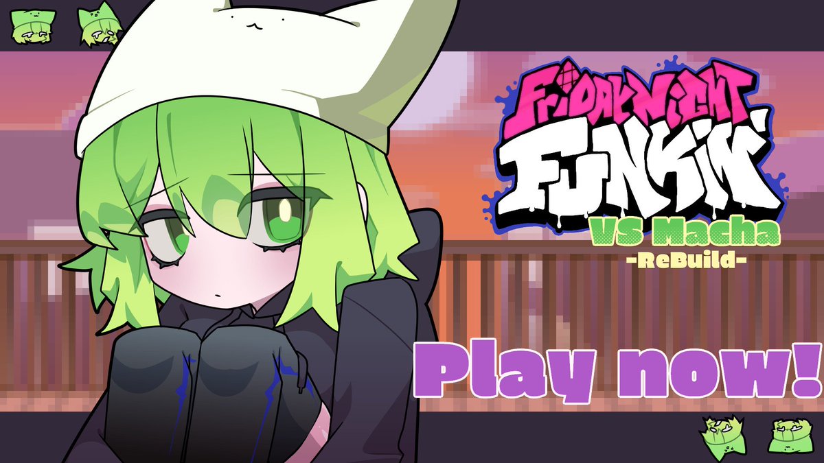 GameBananaFNF's tweet photo. You've got cute characters and the cutest of them all at last.

CAT-O-STROPHE! - @Tomsklovesneko 
https://t.co/LQ2c02ua2w

FUNKY MANSION - @TheWoom4 
https://t.co/tqLAINStON

VSMatcha - @neo50958031 
https://t.co/cEBkditUzZ

Sonic.Exe - @oklie_doklie 
https://t.co/osywOaUsTe https://t.co/LUaXrW6HVr