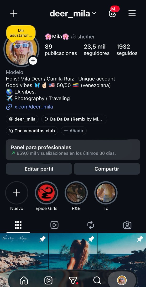Deer_Mila's tweet photo. Ya yo me había asustado si si está activo mi perfil instagram deer_mila https://t.co/FyPN1422Ds