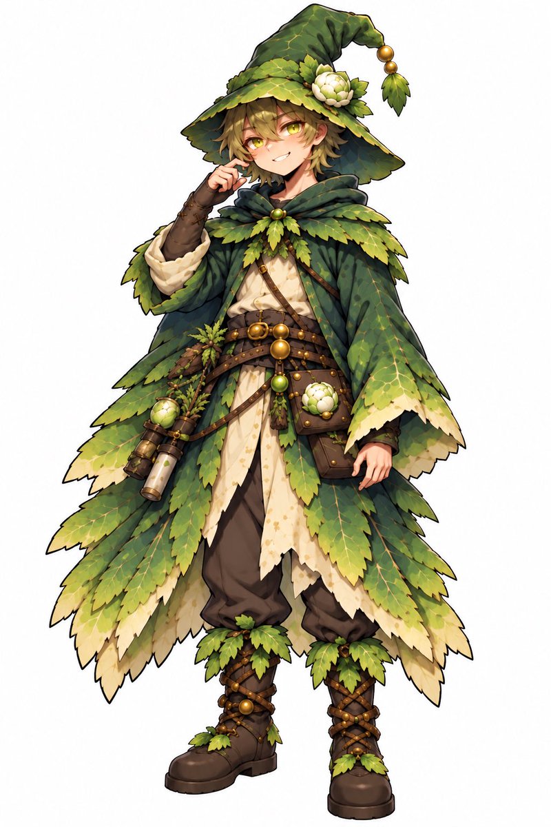 necroguide's tweet photo. I’ve realized that I havnt done a reference image post of everyone. These can be used for collabs and art! (Ask @JagTheHero for the light house keeper first)

Telmor| the cabbage mage (original oc)

Telmor| the pickle dude (original oc)

“Telmor”| the light house keeper ( made by JagTheHero) ask permission from him to use for art

Moochi| cow lady (original oc)