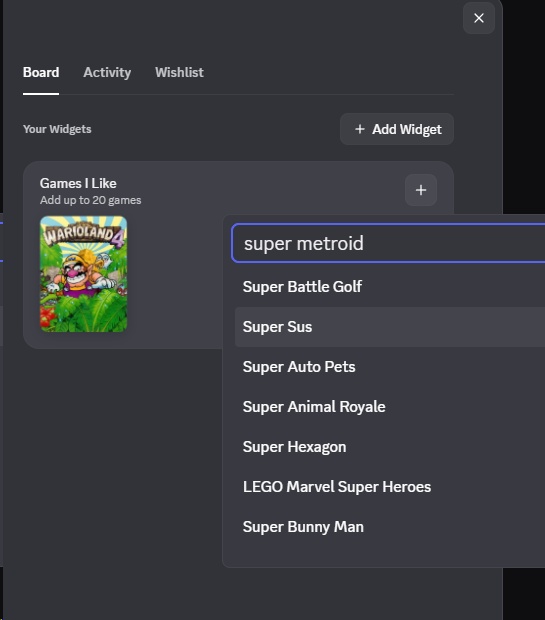 Ra0ufK's tweet photo. @discord @YouTube What's the point of this feature? most games I like are not found here. https://t.co/yCMxuvwDrz