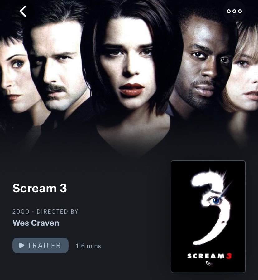 boderdevil's tweet photo. (dia 3) Scream 3 https://t.co/9DRvYPwhve