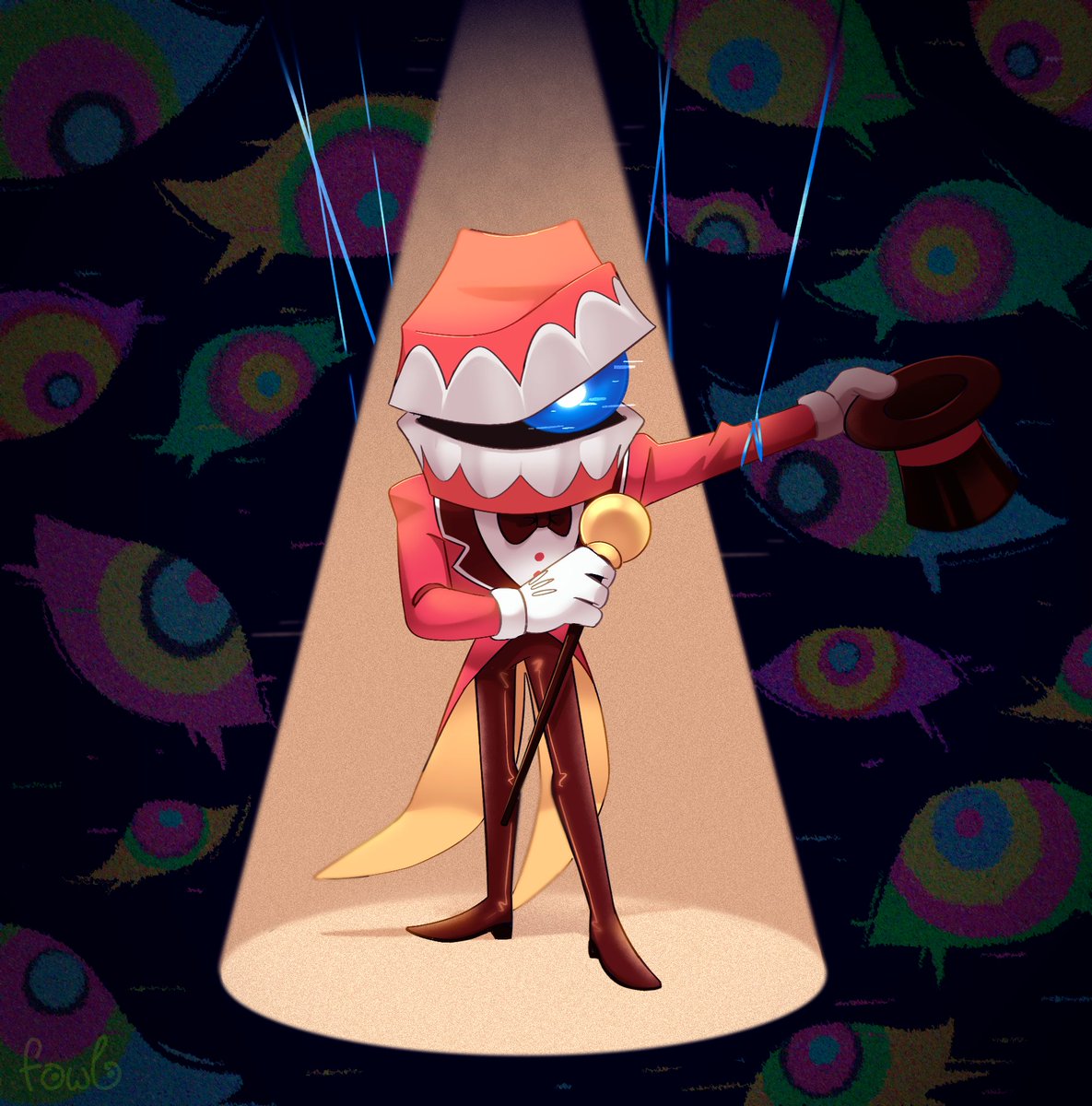 fowl_112's tweet photo. «Who's running the show?» 

Day 3 - Control

#tadc #theamazingdigitalcircus #caine #tadccaine #Cainetober #Cainetober2026 https://t.co/u2YszdtDSP