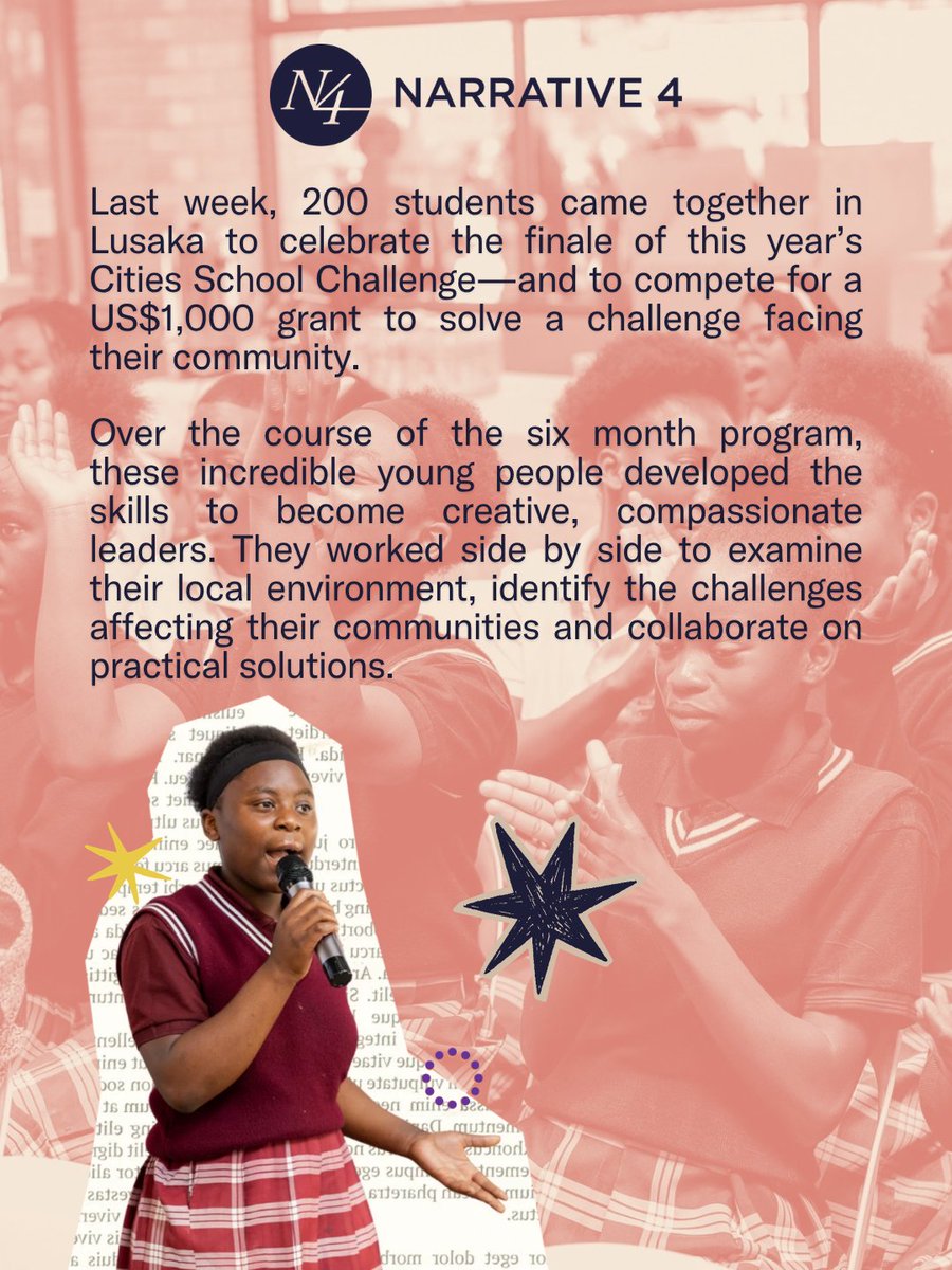 narrative4's tweet photo. This month, we’re shining a light on the young people working together to build a better future.💭

From Lusaka to Limerick, young people are using stories to understand one another. Their ideas have the power to change the world.
Check out our newsletter: https://t.co/cJ2h3Kop7p https://t.co/AUura9yQlR