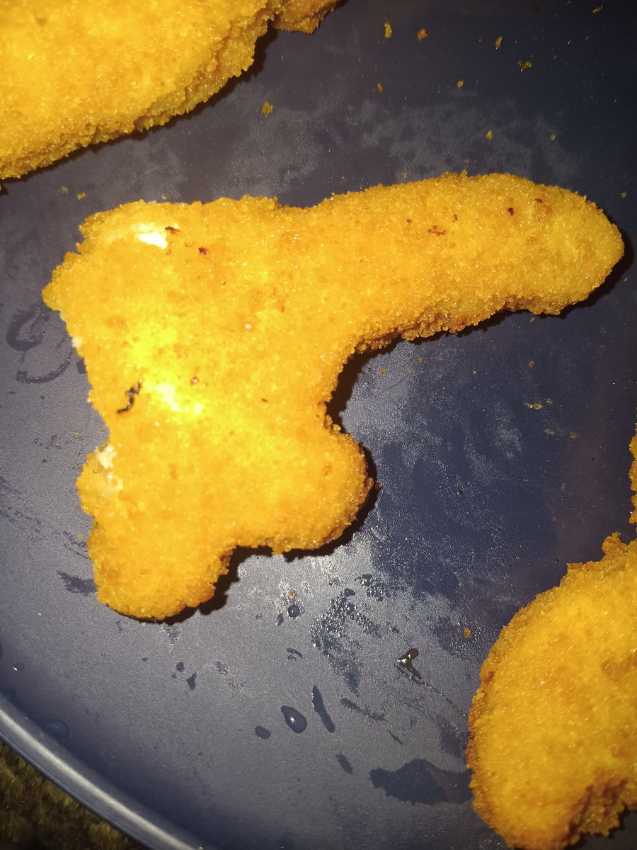 Rileydu12356's tweet photo. So I was eating dino nuggets and uh..........
#dino #dinonuggets #chicken https://t.co/hsTLN9RY5S