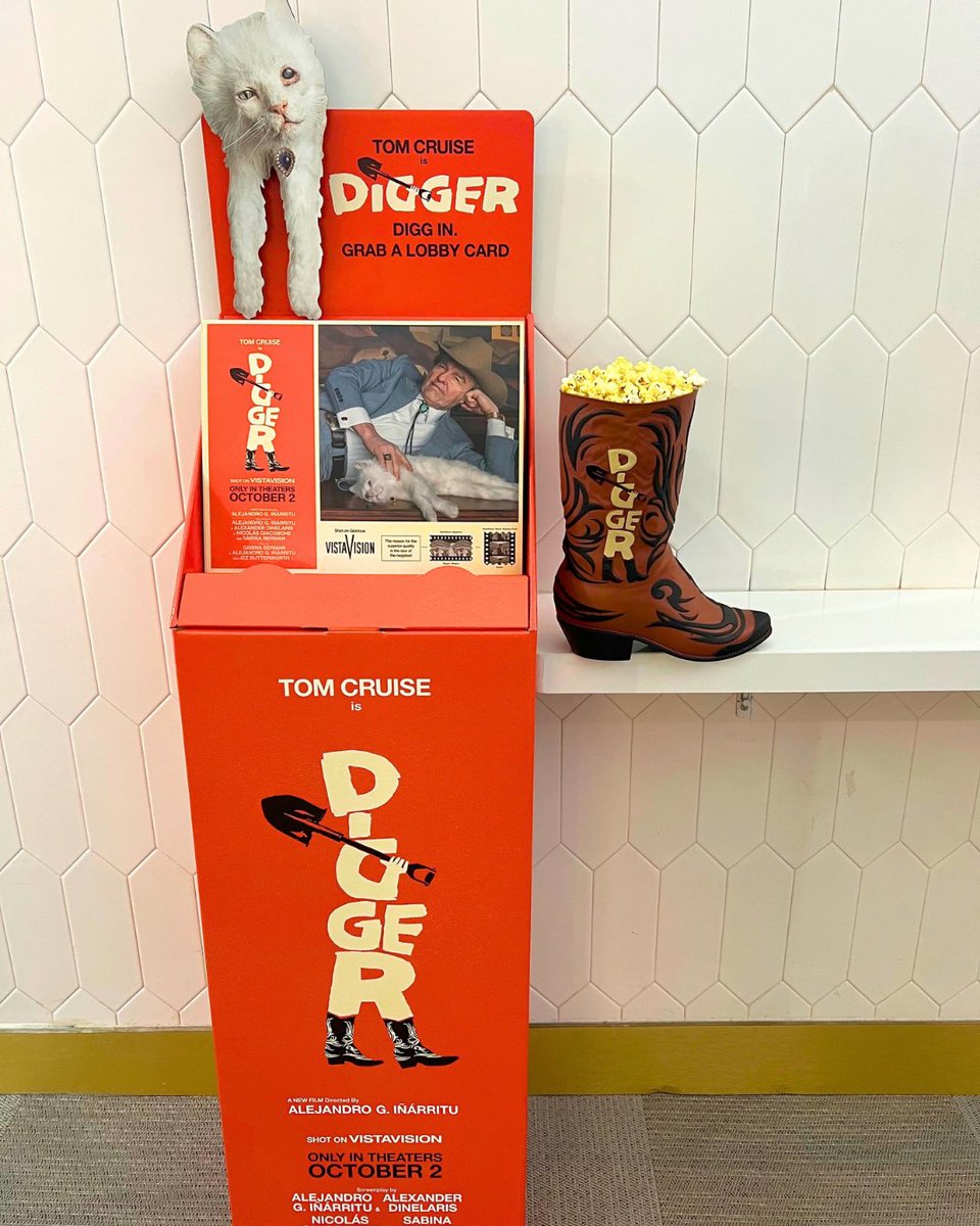 LandmarkLTC's tweet photo. Now available at select Landmark Theatres: the DIGGER Popcorn Boot!
This limited-edition collectible includes a small popcorn for $19.99 and is available while supplies last βοΈ
ποΈ https://t.co/qkubn92Qm4
#DiggerMovie #LandmarkTheatres #CollectiblePopcornBoot #MovieMerch https://t.co/FcOhdG1q2W
