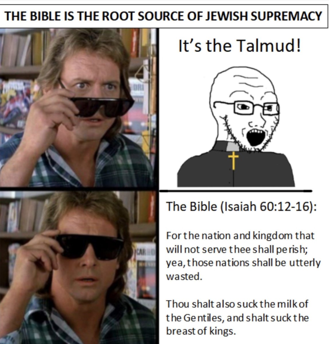 JuanasFabricias's tweet photo. The Bible, not the Talmud, is the root source of Jewish Supremacy https://t.co/6my6yzHmkM