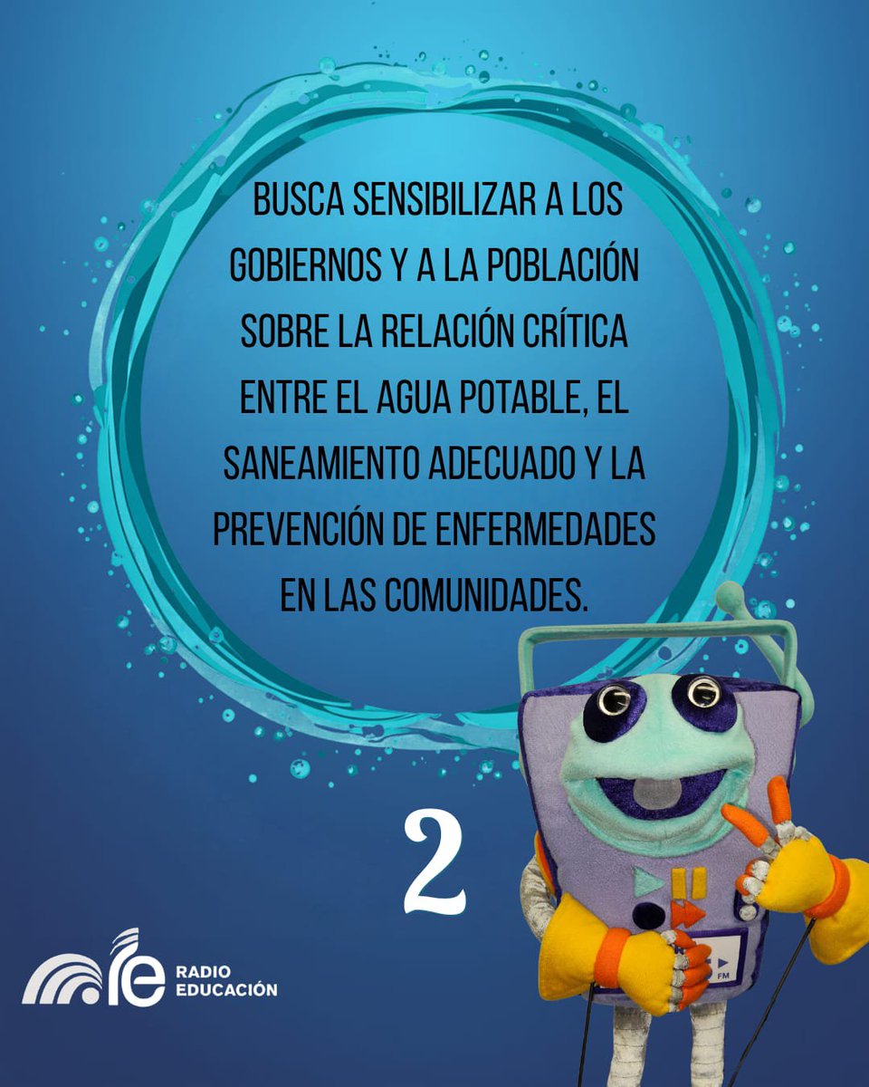 RadioEducacion's tweet photo. El primer sábado de octubre se conmemora el Día Interamericano del Agua, fecha que se replica en todo el continente americano para crear conciencia sobre la importancia del recurso, su manejo y acceso💧 🌊🫗🥳🌎 #interamericano #agua #cuidado #responsabilidad #makaua https://t.co/iQWjka9BY5