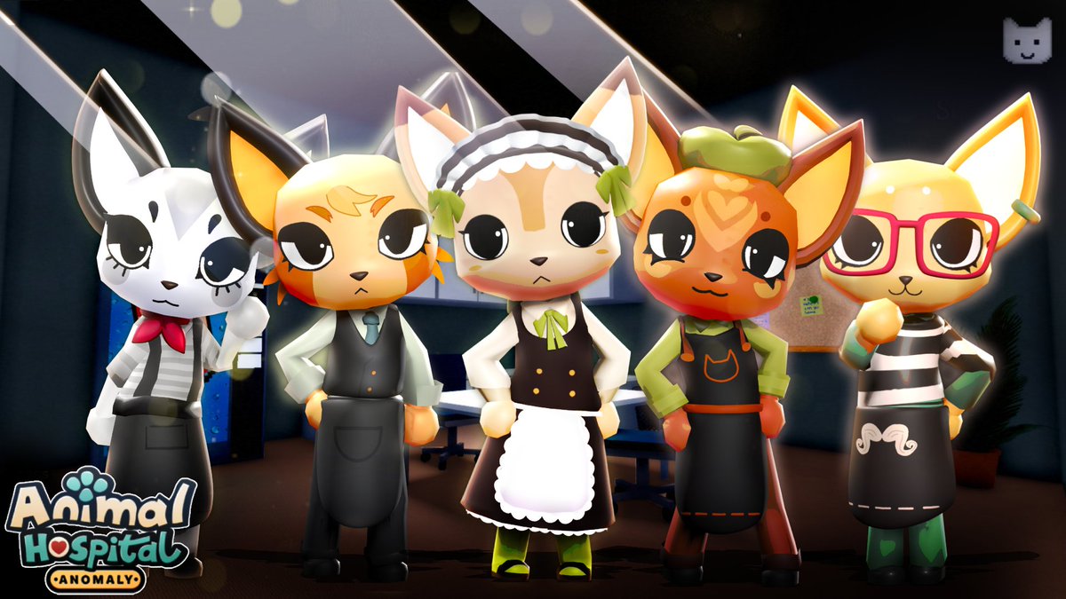 SvTmy3D's tweet photo. New Barista Skins!! 🍹🥂
Hope you like em! 💕
#AnimalHospital #AnimalHospitalRoblox https://t.co/oqoRoNnTfM