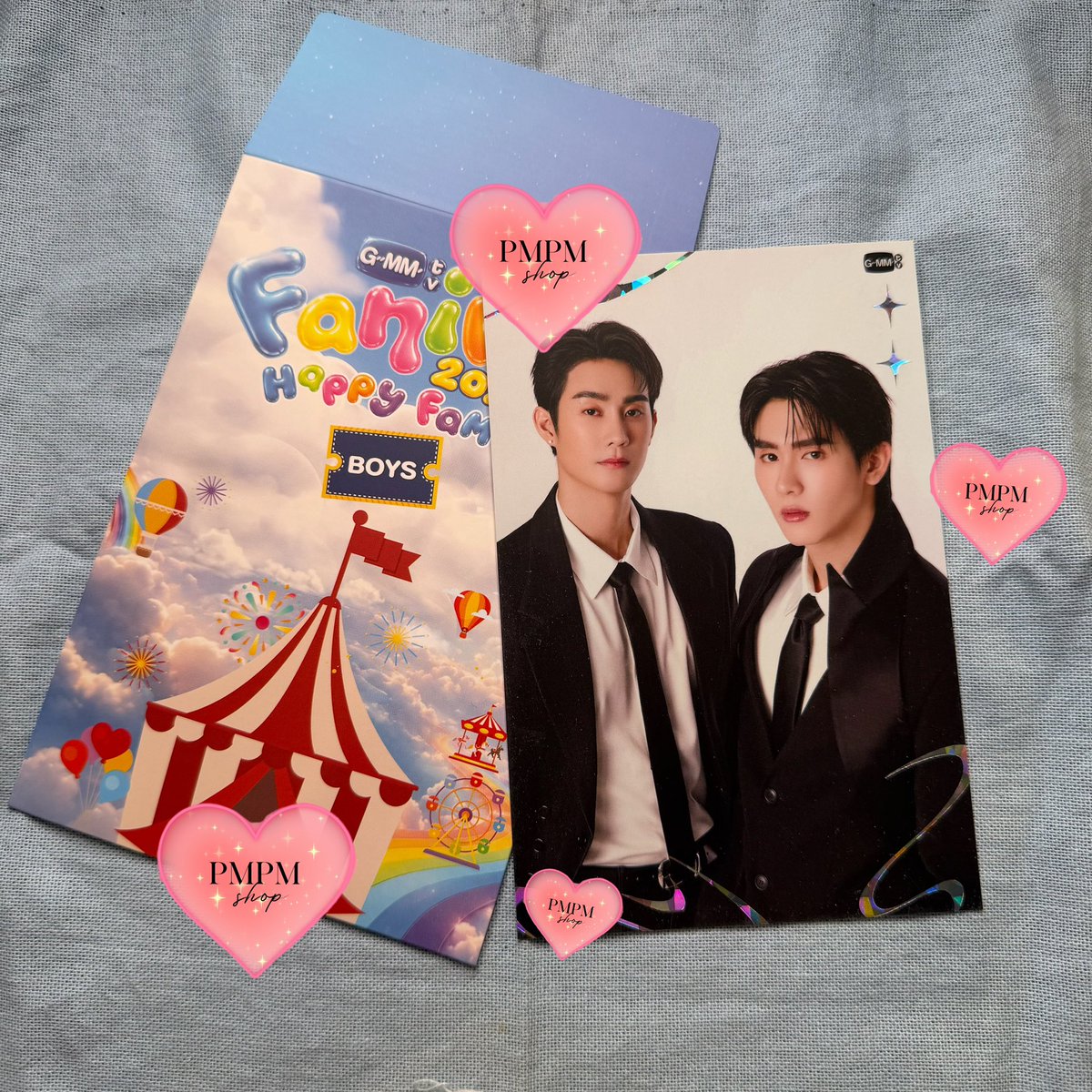 PmPmtingGmm's tweet photo. GMMTV  Fanival 2026 ‘Photo Cards’ 

ราคา 75 (ส่งฟรีไปรษณีย์ไทย) 

สนใจ DM 

#GMMTVFANIVAL2026HappyFamily 
#ตลาดนัดgmmtv https://t.co/XRLOo5A1lT