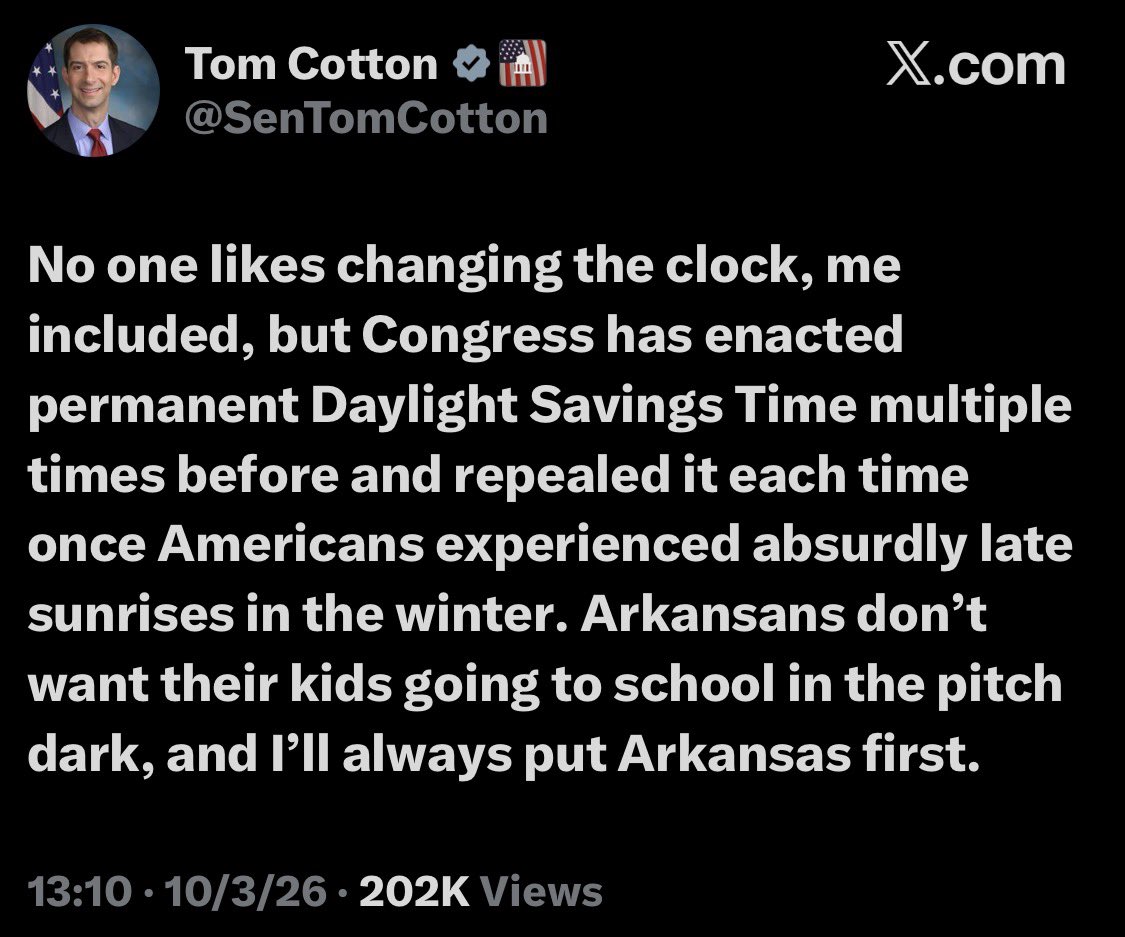RpsAgainstTrump's tweet photo. Sen. Cotton responds to Trump https://t.co/5iYu1d7Oqk
