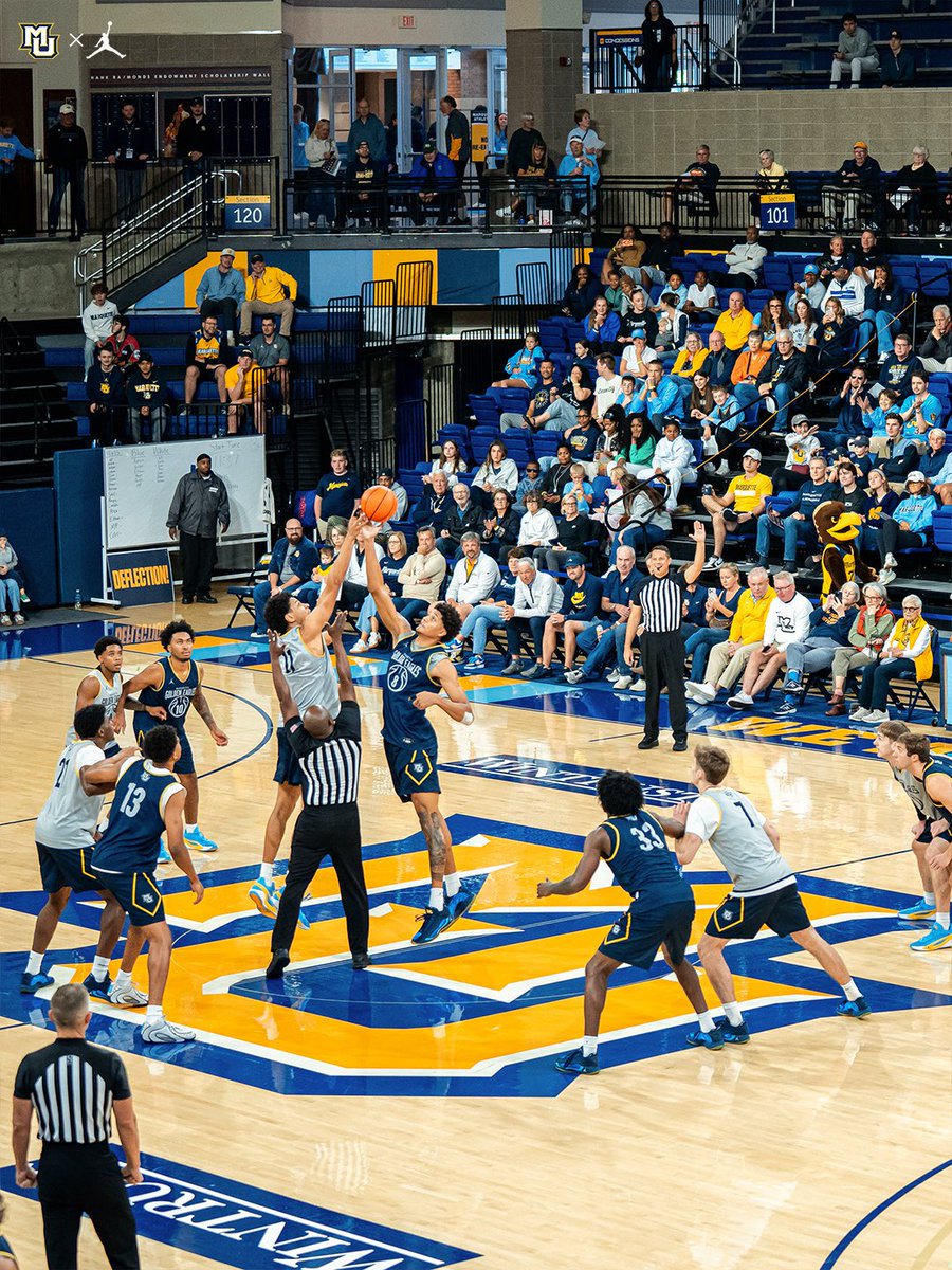MarquetteMBB's tweet photo. Blue and Gold. Let’s get to work.

#MUBB | #WeAreMarquette https://t.co/1g7QCXeFfU