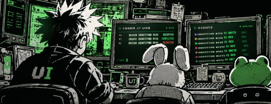 IdentityUnits's tweet photo. >> swarm: online
>> agents: working
>> output: classified

The Identity.md swarm is working.

Don't ask what. https://t.co/65WLSFLpUz