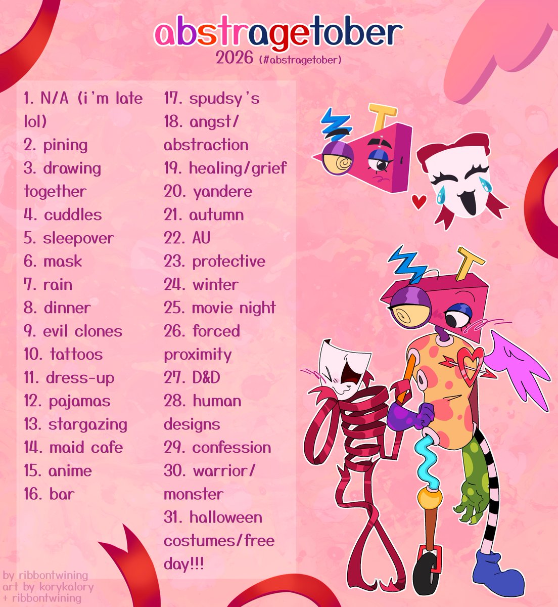 CUT13K1TTYC4TXD's tweet photo. ⊹₊˚‧︵‿₊୨ᰔ୧₊‿︵‧˚₊⊹
#Abstragetober Drawing
              · · ─ ·ʚɞ· ─ · ·  
Abstragetober by @ribbontwining ^w^

Taggies~ <3 : #TheAmazingDigitalCircus #Abstragedy #GanglexZooble #TADC https://t.co/xOlM4GO831