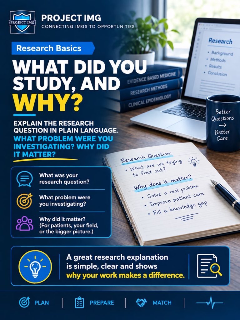 ProjectImg's tweet photo. 📄 Preparing for interviews? Revisit every research project on your CV. Practice explaining the question, your contribution, the findings, and the limitations in your own words. Save this checklist for your next mock interview. https://t.co/c7NfpGmA0c