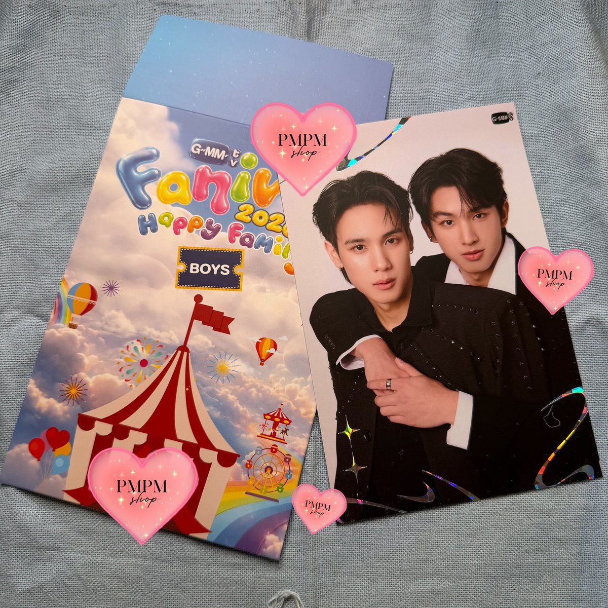 PmPmtingGmm's tweet photo. GMMTV  Fanival 2026 ‘Photo Cards’ 

ราคา 50 (ส่งฟรีไปรษณีย์ไทย) 

สนใจ DM 

#GMMTVFANIVAL2026HappyFamily 
#ตลาดนัดgmmtv https://t.co/yVUWGKwxsG