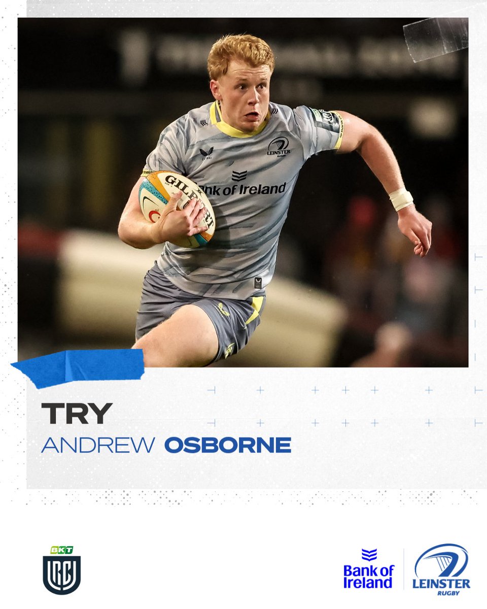 leinsterrugby's tweet photo. ⏱️ | 80'

TRY! Andrew Osborne gets to the end of Sam Prendergast's dink through to touch down.

⚫⚫ 26-20 🩶💛

#SHAvLEI https://t.co/kylnsI1d0o