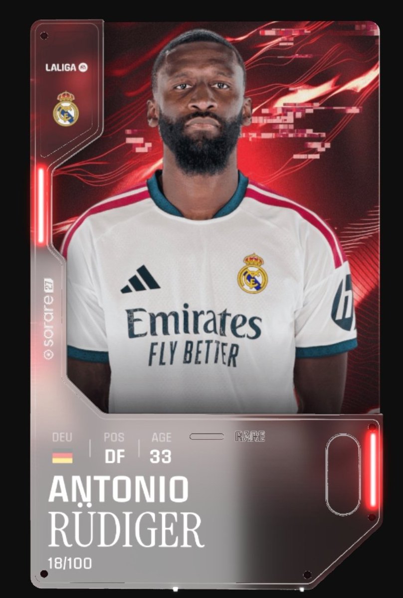 Major_legacy_'s tweet photo. 🎁

Les amis, si je gagne avec cette team les 1000€ ce soir, je fais gagner la carte de Rudiger Rare 🔴  in season ! 

Pour participer :
❤️ + 🔄 + follow mon compte sorare
Major Legacy

Tirage au sort demain

#GivAway #sorare #rudiger https://t.co/V2veXVZiSk